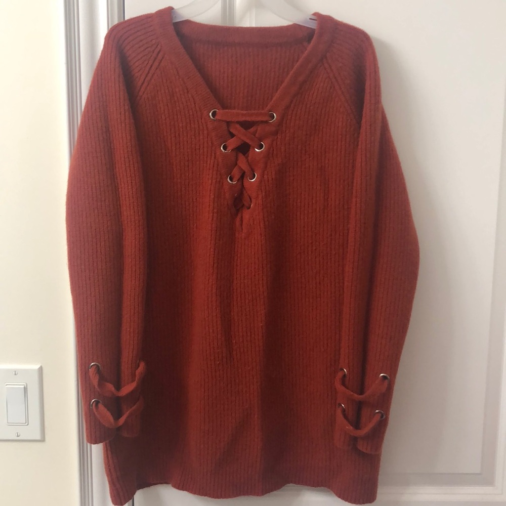Cable knit sweater dress for women